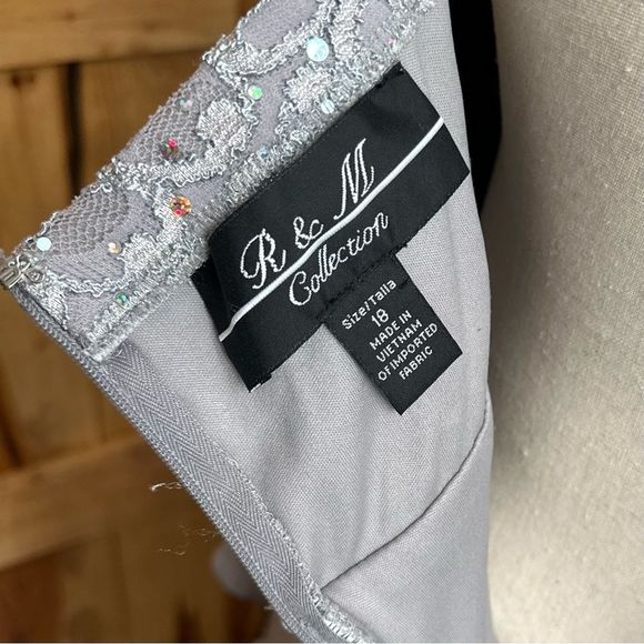 Silver R&M Collection Dress with Jacket 16 - Picture 10 of 12